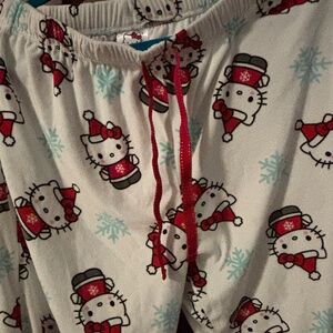 Soft Hello Kitty Christmas pajama PJ pants medium